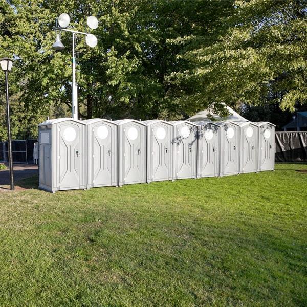 we provide frequent cleaning and maintenance services throughout the period of your event to ensure that our special event porta potties remain clean and sanitary